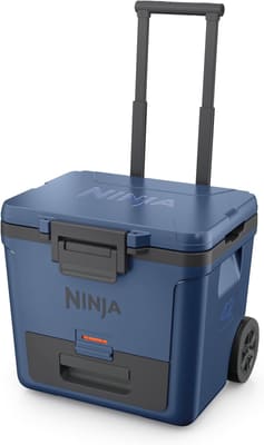 Ninja FrostVault 42qt Cooler with Wheels, Dry Storage, Lakeshore Blue