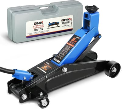 DNA MOTORING 3 Ton Low Profile Floor Jack, 3 tons (6000 lbs) Capacity Fast Lift Hydraulic