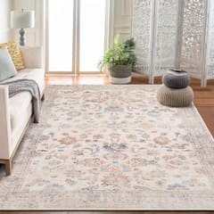 GarveeHome Washable 5x7 Area Rugs for Living Room, Vintage Rugs for Bedroom Soft Low Pile Area
