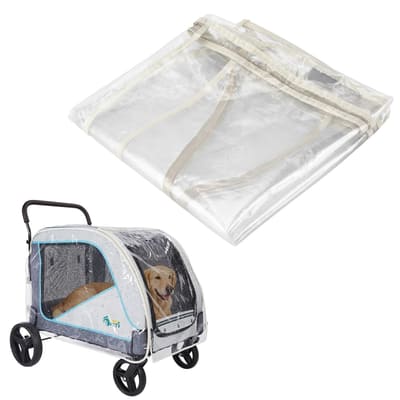 Ownpets Dog Stroller Rain Cover, Waterproof Transparent EVA