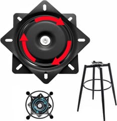 ANTFEES Heavy Duty Bar Stool Swivel Replacement for Recliner Chair, Seat Swivel Base Barstools, 6 inch, Bundle of 2