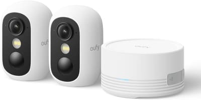 Renewed eufy Security eufyCam C35 2-Cam Kit, Wireless Security Indoor/Outdoor Camera, Magnetic