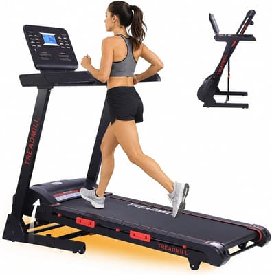 GarveeLife Walking Pad Treadmill with Auto Incline, Foldable walking treadmill with 3.5HP, 300 lbs