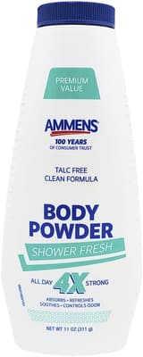 AMMENS Powder Shower Fresh 11 oz, Bundle of 3