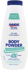 AMMENS Powder Shower Fresh 11 oz, Bundle of 3