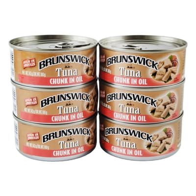 Brunswick Chunk Tuna in Oil Canned 6 Units / 142 g / 5 oz