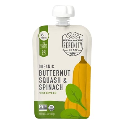BABY, FOOD BUTTER SQUASH & SPINACH SERENITY KIDS 6/3.5OZ