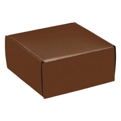 GIFT BOX, COLORED MAILERS CHCOCOLATE 14X10X6 25/1CT