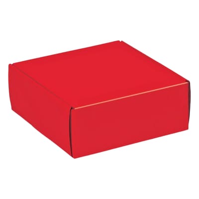 GIFT BOX, COLORED MAILERS RED 14X10X6 25/1CT