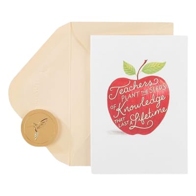 STATIONARY, CARD APPLE FOR TEACHER PAPYRUS 14/1CT