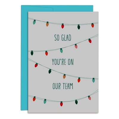 STATIONARY, CARD CHRISTMAS STAFF APPRECIATION HALLMARK 100/1