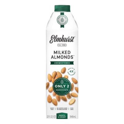 ALMND MILK, ELMHURST UNSWEETENED MILKED ALMOND 6/32OZ (cropped candidate)