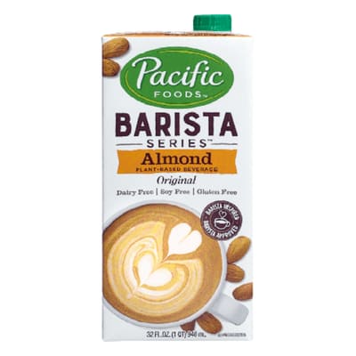 ALMND MILK, PACIFIC FOODS BARISTA SERIES ORIGINAL UHT 12/32O (cropped candidate)