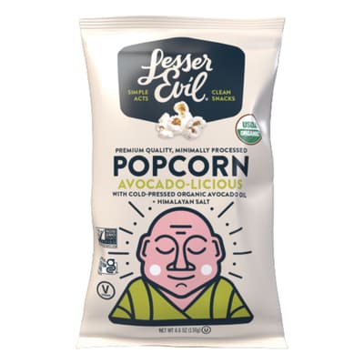 POPCORN, AVOCADO-LICIOUS ORGANIC LESSEREVIL 12/4.6OZ