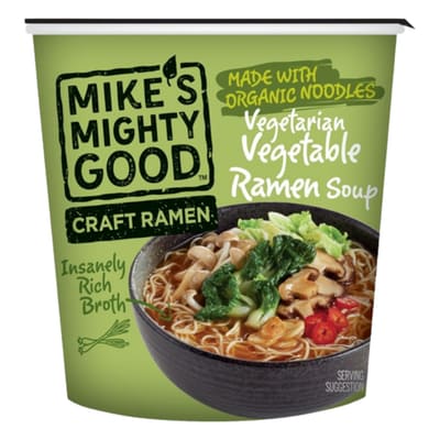 SOUP, RAMEN VEGETABLE ORGANIC MIKE'S MIGHTY 6/1.9OZ