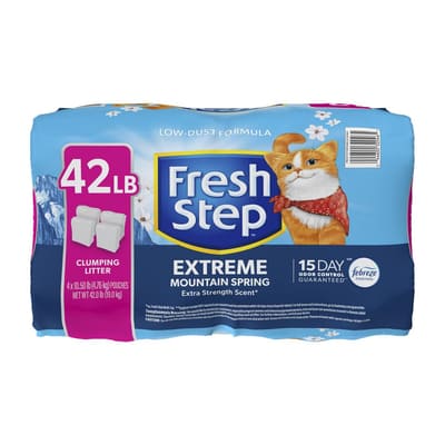 Fresh Step Cat Litter Odor Control with Fragrance 4 Units / 19 kg / 42 lb