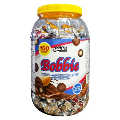 Charles Chocolate Bobbie Chocolate Covered Peanuts 150 Units / 9 g / 0.32 oz