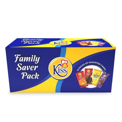 Kiss Assorted Cream-Filled Cupcake Pack 16 Units