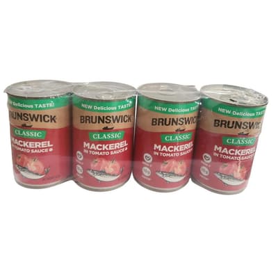 Brunswick Mackerel in Tomato Sauce 4 Units / 425 g