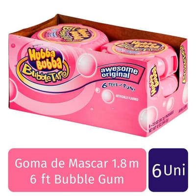 Hubba Bubba Bubble Gum Tape Original 6 Units / 1.8 m / 6 ft