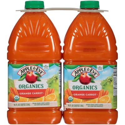 Apple & Eve Organic Orange Carrot Juice 2 Units / 2.84 L / 96 oz