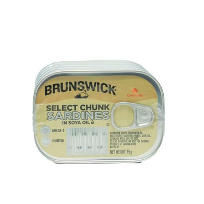 Brunswick Select Sardine Chunks in Oil 5 Units / 95 g