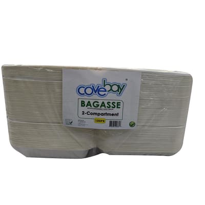 Covebay 2-Compartment Husk Boxes 100 Units