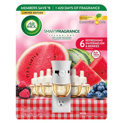 Air Wick Electric Essential Oil Warmer Assorted Scents + 6 Refills / 120 mL / 4.05 oz